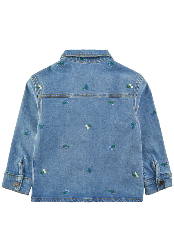 Fifia embroidered denim shacket