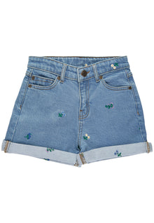 Fifia embroidered denim shorts