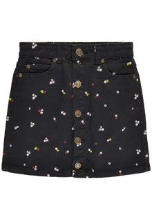 Hellen embroidered denim skirt