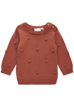 Dot knit pullover